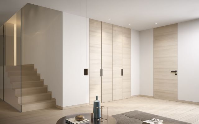 Garofoli battiscopa scala pezzi speciali gradini rovere ice